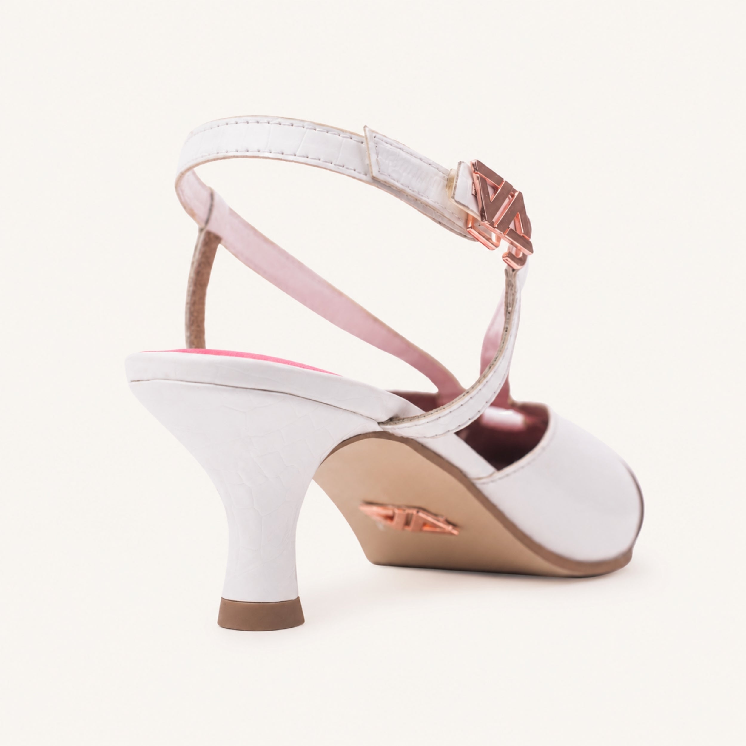 Rendezvous Cappuccino sling back kitten heel