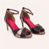 Muse Raven black and pewter stiletto