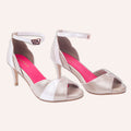 Muse Moonlight light golden and silver stiletto