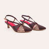 Rendezvous Espresso sling back kitten heel