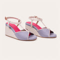 Daydream Morning Mist T strap wedge platform