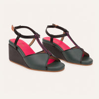 Daydream Jade Grove T strap wedge platform