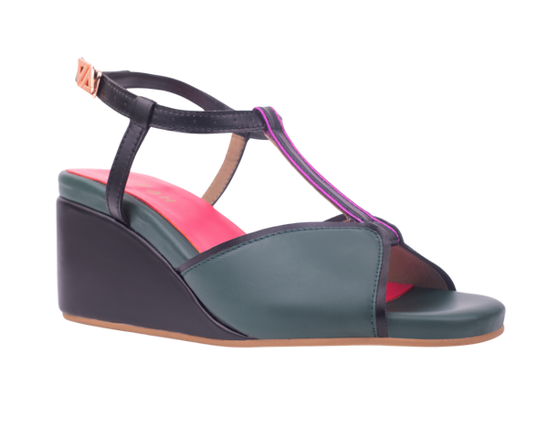 Daydream Jade Grove T strap wedge platform