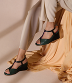 Daydream Jade Grove T strap wedge platform
