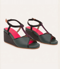 Daydream Jade Grove T strap wedge platform