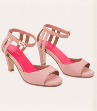 Gossip Spritz dusty peach cone heel