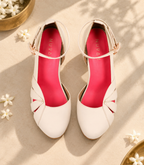 Gulshan Mogra - Cream D'orsay pencil heel