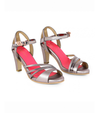 Mehfil Jashn - Pewter and Gunmetal cone heel