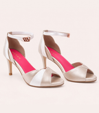 Muse Moonlight light golden and silver stiletto