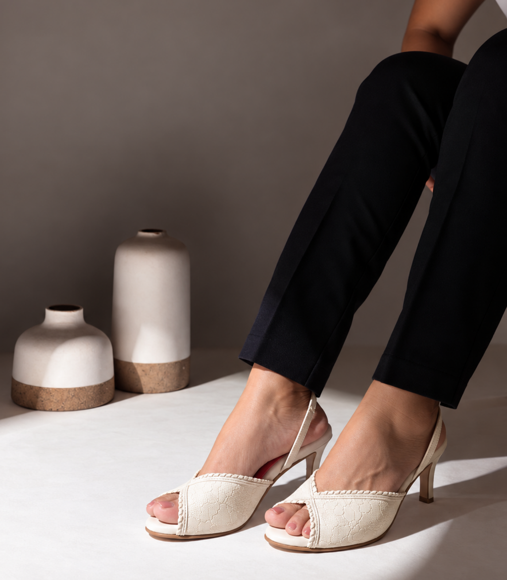 Roshni Chandni -  White stiletto heel