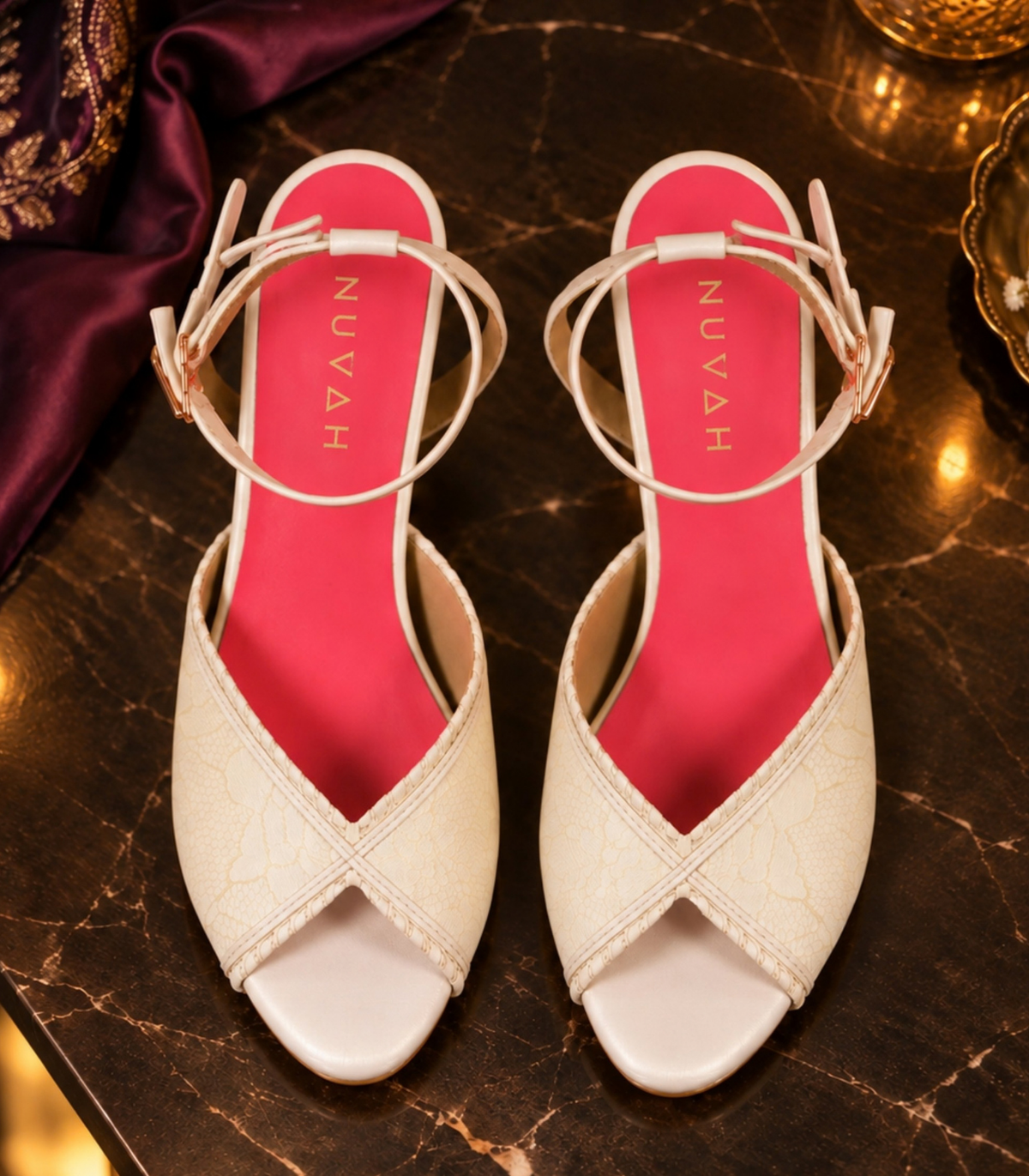 Roshni Chandni -  White stiletto heel