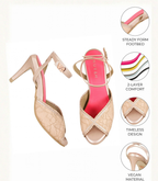 Roshni Diya - Rose Gold stiletto heel