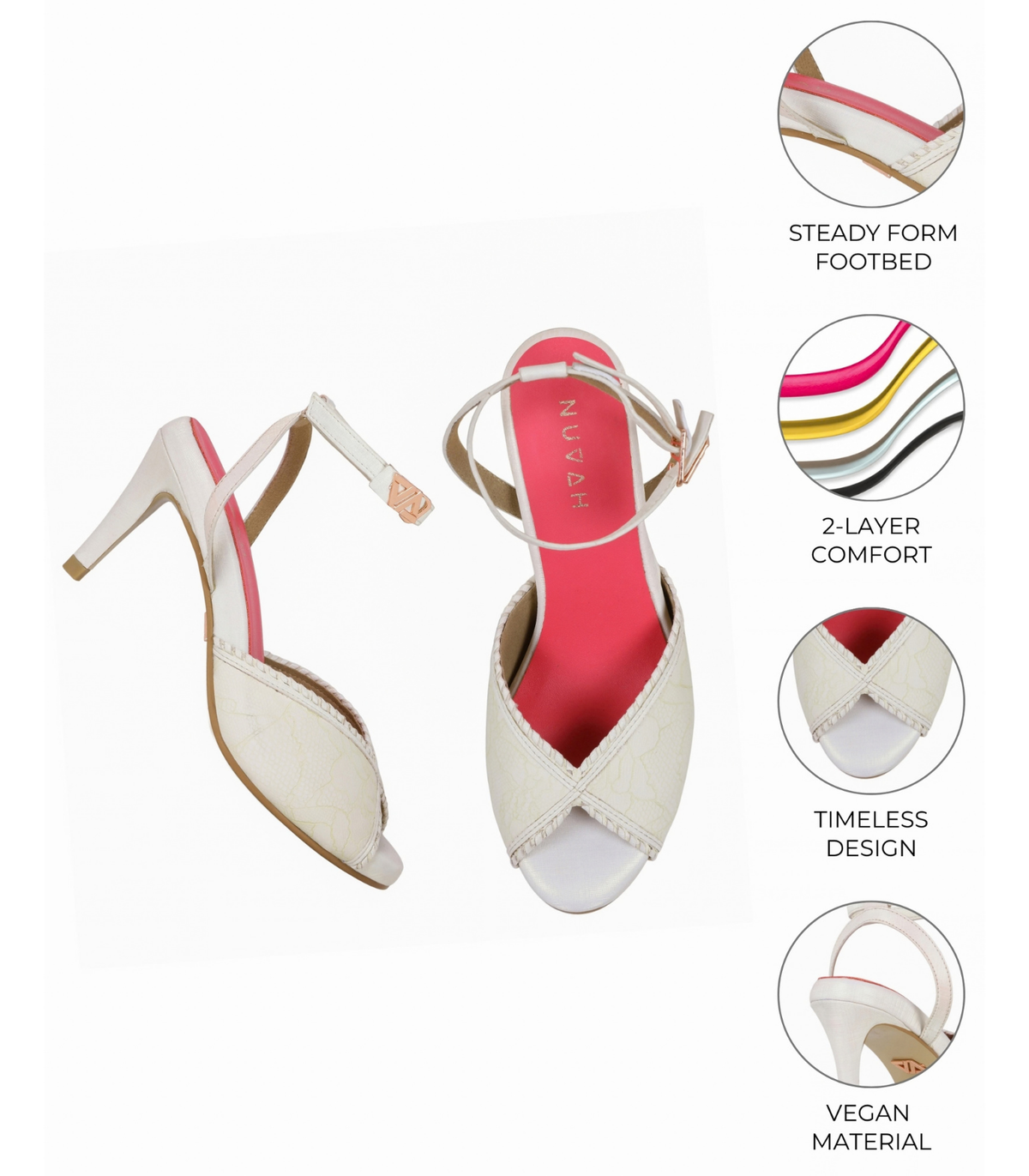 Roshni Chandni -  White stiletto heel